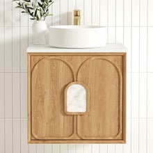 Laguna MKII 600mm Wall Hung Single Vanity with Solid Surface Countertop